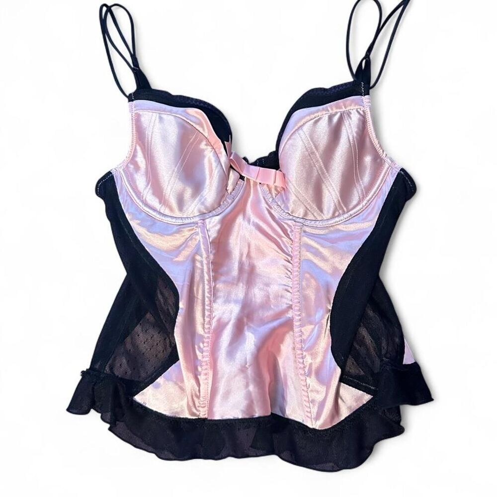 Victoria-s-secret Women's Pink and Black Bra